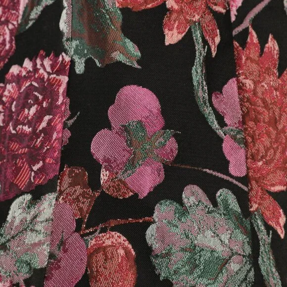 NWT Lulus Bewitching Blooms Black Floral Jacquard Mini Dress with Pockets​ - Picture 5 of 9